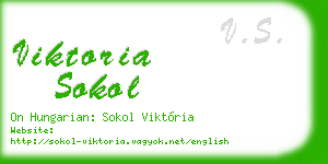 viktoria sokol business card